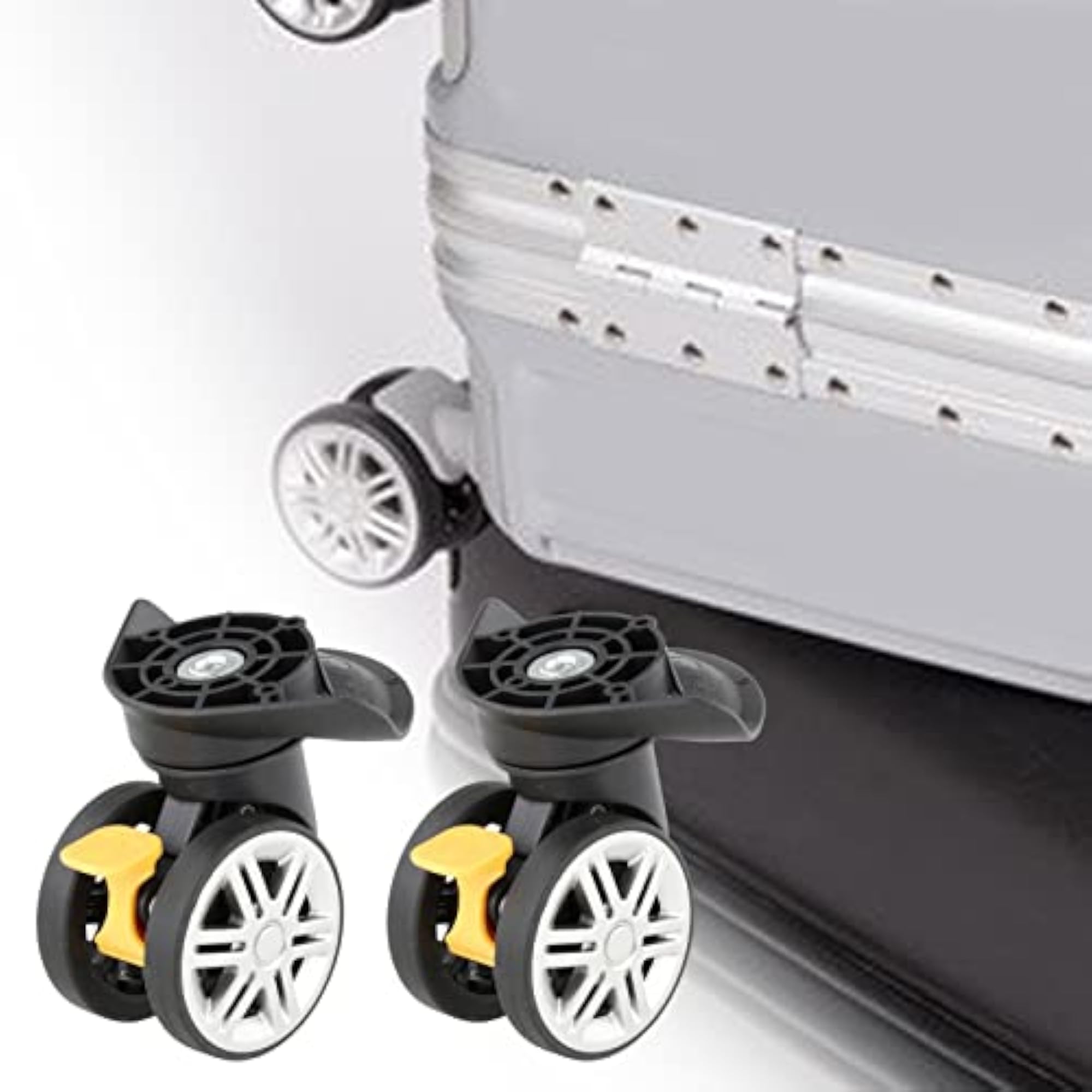 2 Pieces Replacement Luggage Wheels A19 360 Rotation